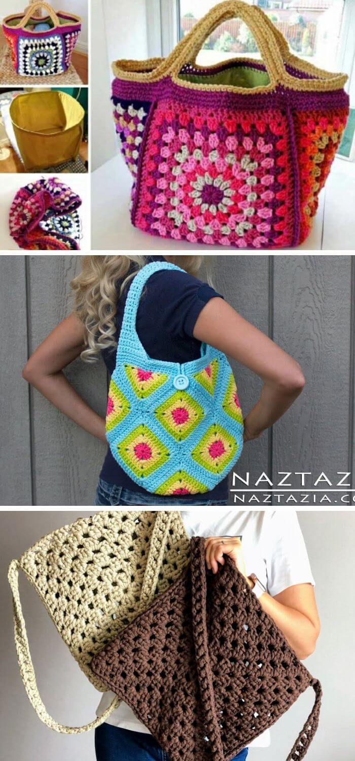 How to Crochet Handbag Handles - Naztazia ®