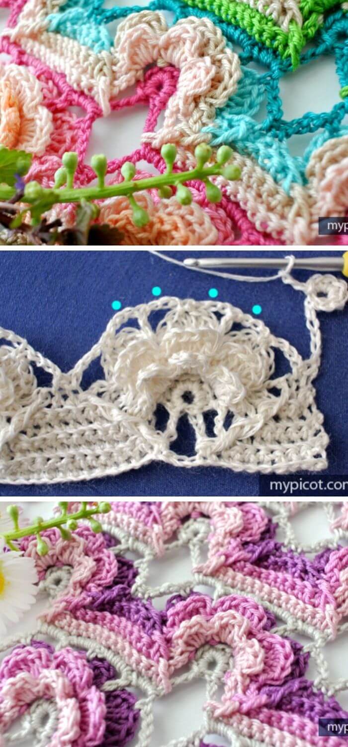 The layered flower stitch