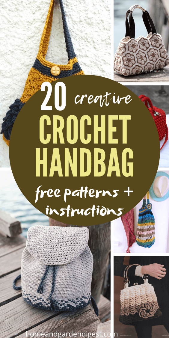 20+ Best Free DIY Crochet Handbag Ideas and Patterns (With Instructions)