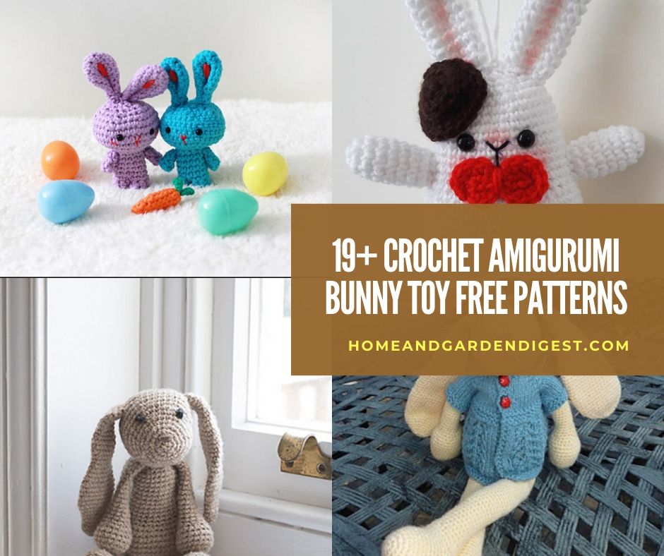 19+ Best Crochet Amigurumi Bunny Toy Free Patterns + Tutorials In 2021