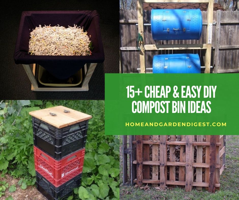 15 And Easy Diy Compost Bin Ideas Projects With Tutorials - Diy Worm Compost Bin Bucket