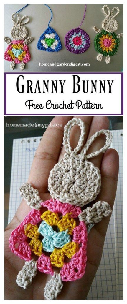 20 Crochet Bunny Applique Free Patterns (With Instructions) For 2022