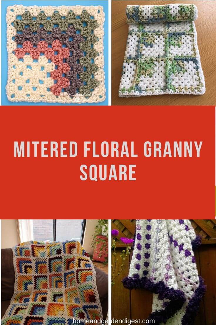 20+ Crochet Mitered Granny Square Blanket Free Patterns For 2023