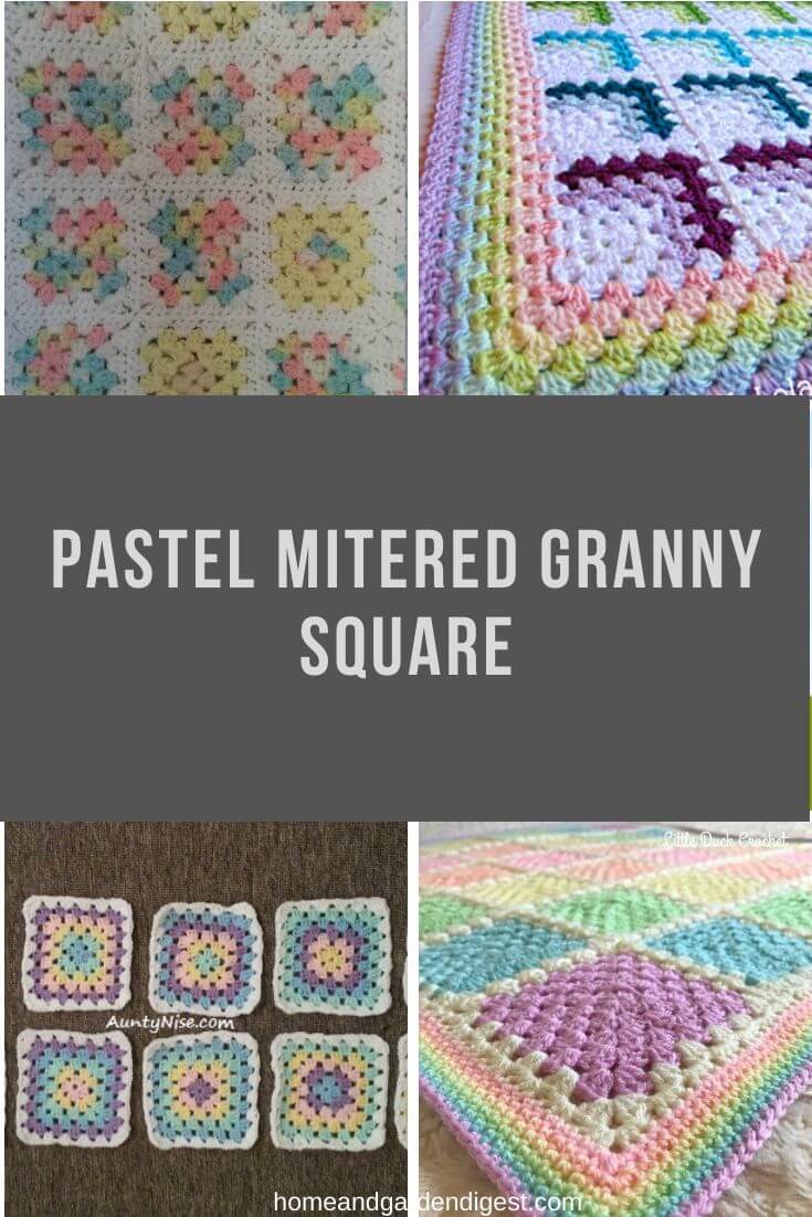 20+ Crochet Mitered Granny Square Blanket Free Patterns For 2023