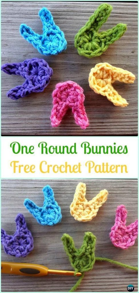 20 Crochet Bunny Applique Free Patterns (With Instructions) For 2022