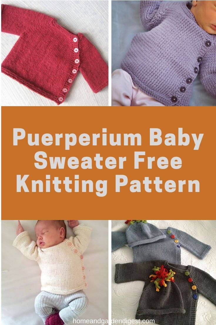 Knit Baby Sweater Outwear Free Patterns With Tutorials For 21