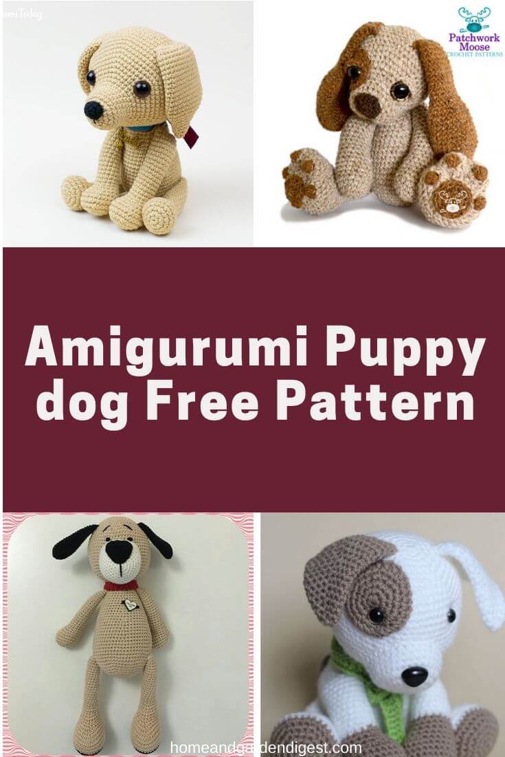 Crochet Fluffy Puppy Dog Plushie Amigurumi Stuffed Animal - Fluffy Plushie  Collection .br