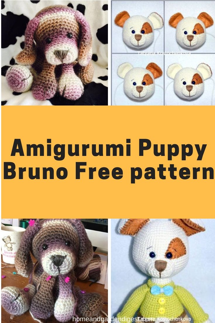 Crochet Fluffy Puppy Dog Plushie Amigurumi Stuffed Animal - Fluffy Plushie  Collection .br