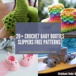20+ Crochet Baby Booties Slippers Free Patterns