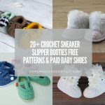 20 Crochet Sneaker Slipper Booties Free & Paid Baby Shoes
