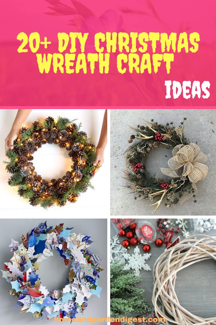 20+ Creative DIY Christmas Wreath Craft Ideas & Designs For 2020