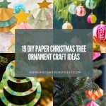 19 DIY Paper Christmas Tree Ornament Craft Ideas