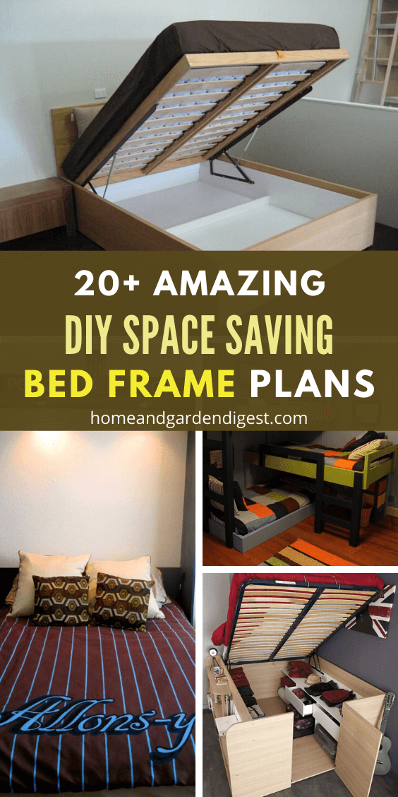 20 Amazing Diy Space Saving Bed Frame, Cabinet Bed Frame Diy