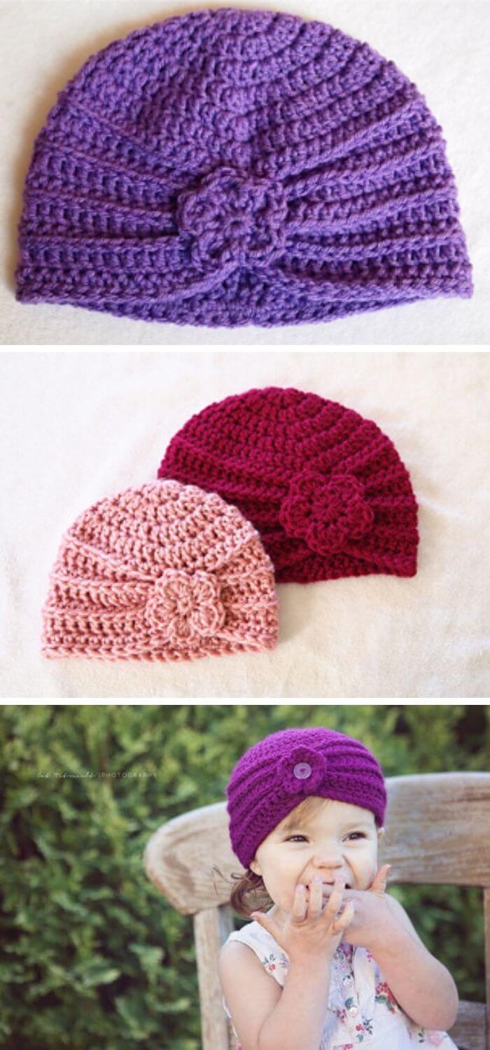 15+ Creative Crochet Turban Hat Free Patterns (With Instructions)