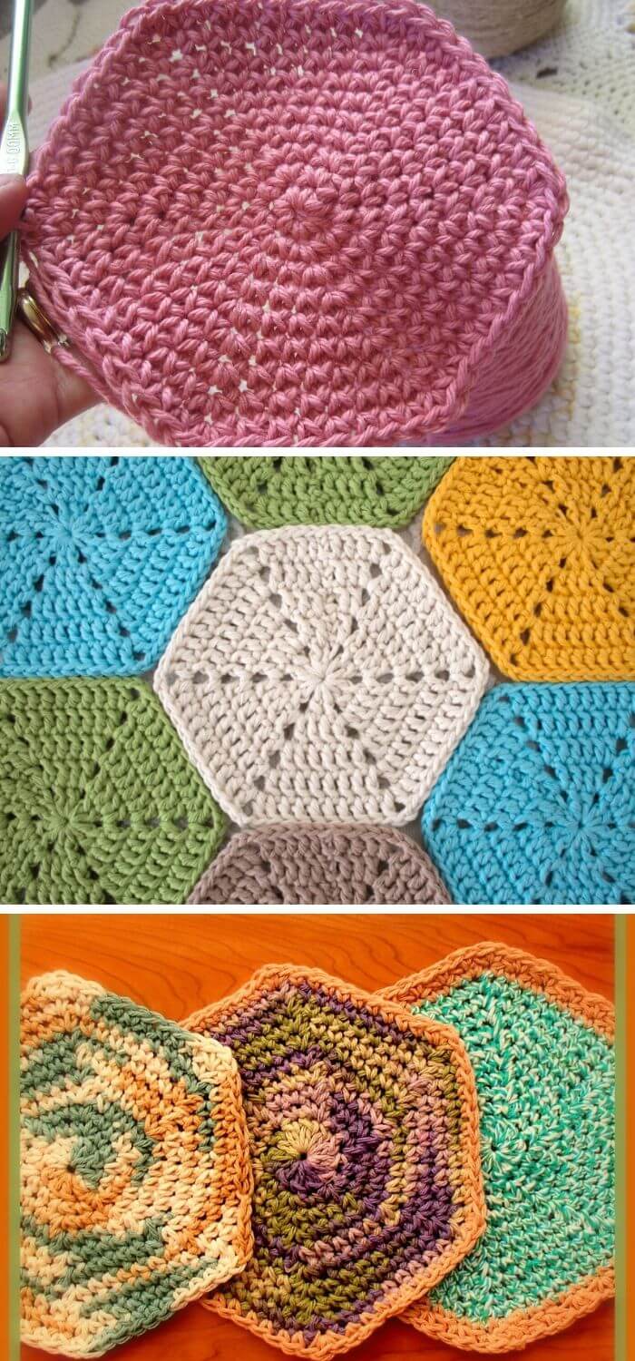 15+ Creative Crochet Hexagon Motif Free Patterns (With Instructions)