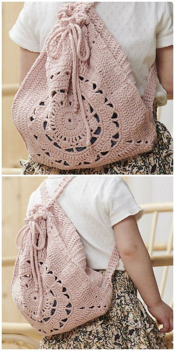 20 Crochet Backpack Free Patterns for Big Kids & Adults