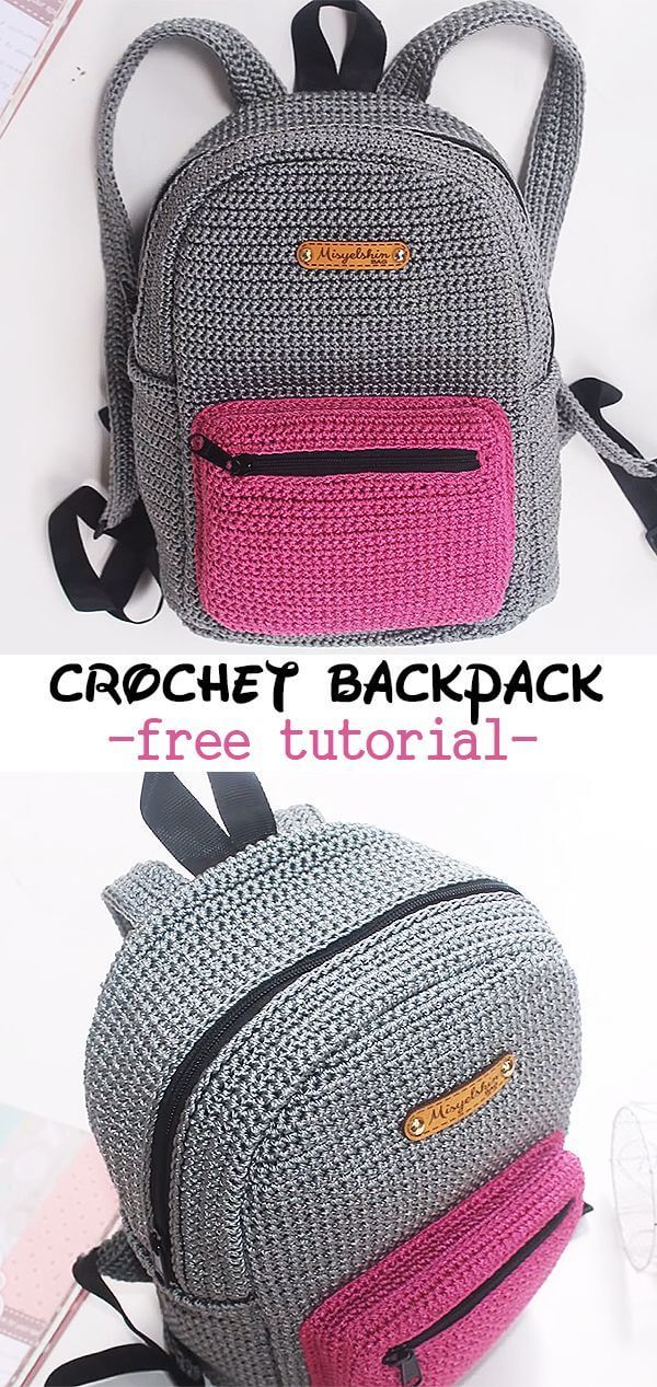 20 Crochet Backpack Free Patterns for Big Kids & Adults