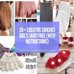 20+ Creative Crochet Girl's Skirt Free Patterns (With Instructions)