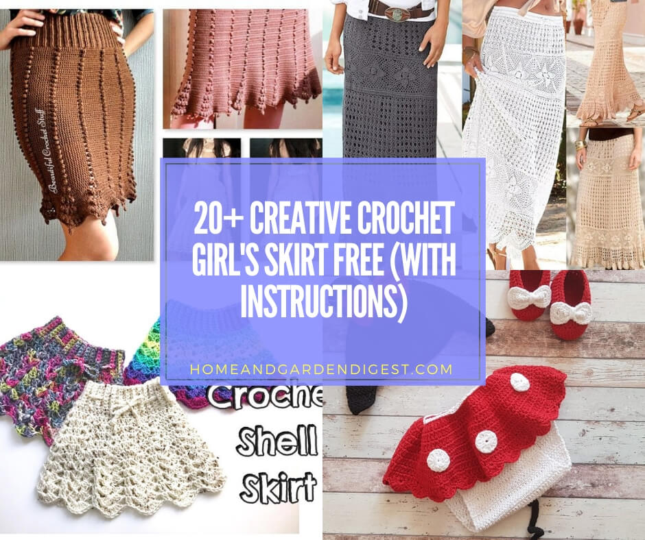20+ Creative Crochet Girl's Skirt Free Patterns (With Instructions)