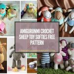 20 Amigurumi Crochet Sheep Toy Softies Free Pattern