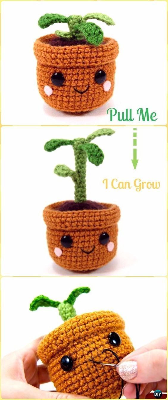 19 Crochet Amigurumi Plant Free Patterns For