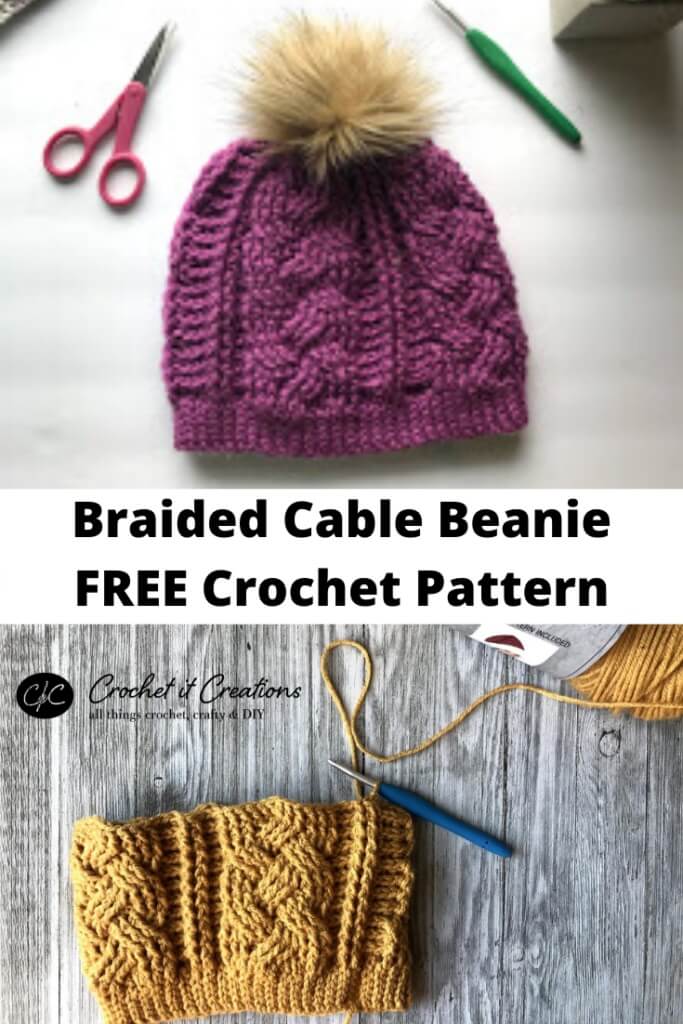 20 Crochet Cable Hat Free Pattern Home and Garden Digest