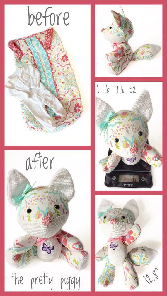 the pretty piggy memory bear