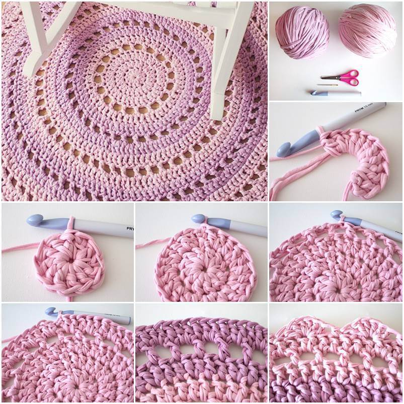 17 DIY Crochet Area Rug Ideas Free Patterns For