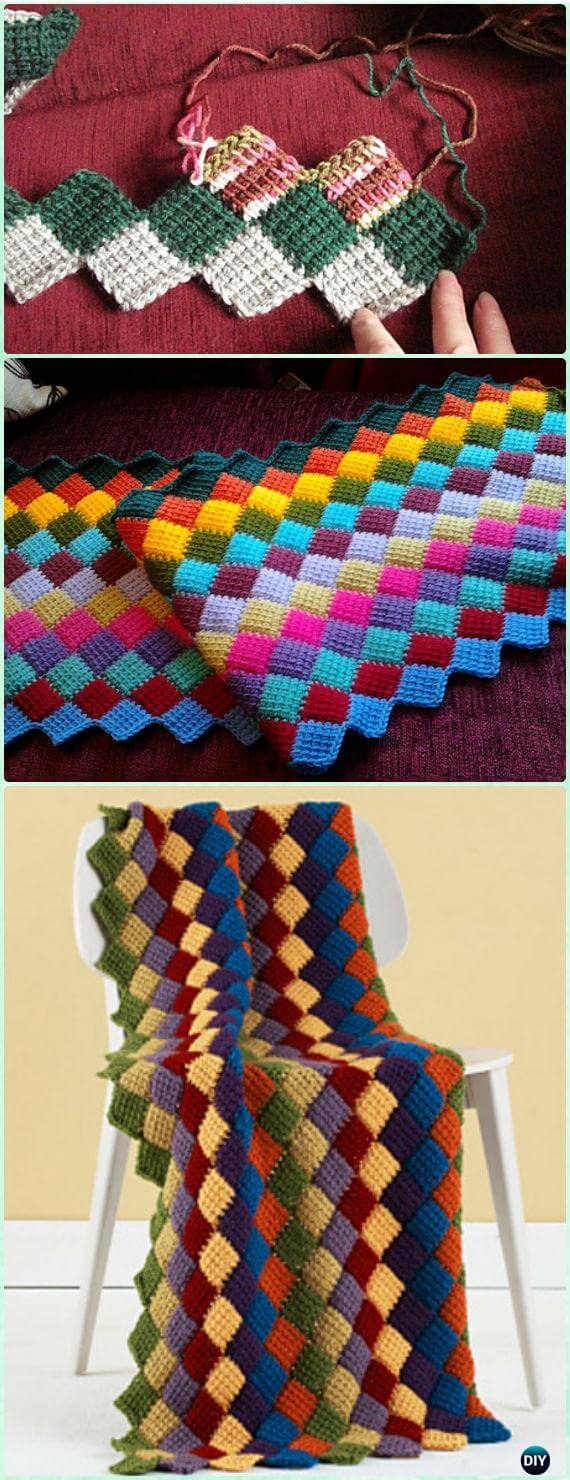 20+ Creative Crochet Block Blanket Free Patterns (With Tutorials)