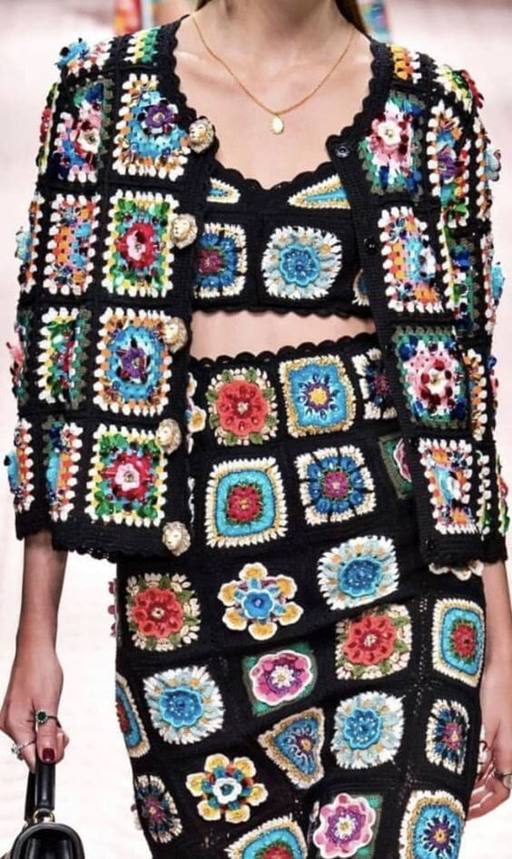 15 Crochet Granny Square Jacket Cardigan Free Pattern