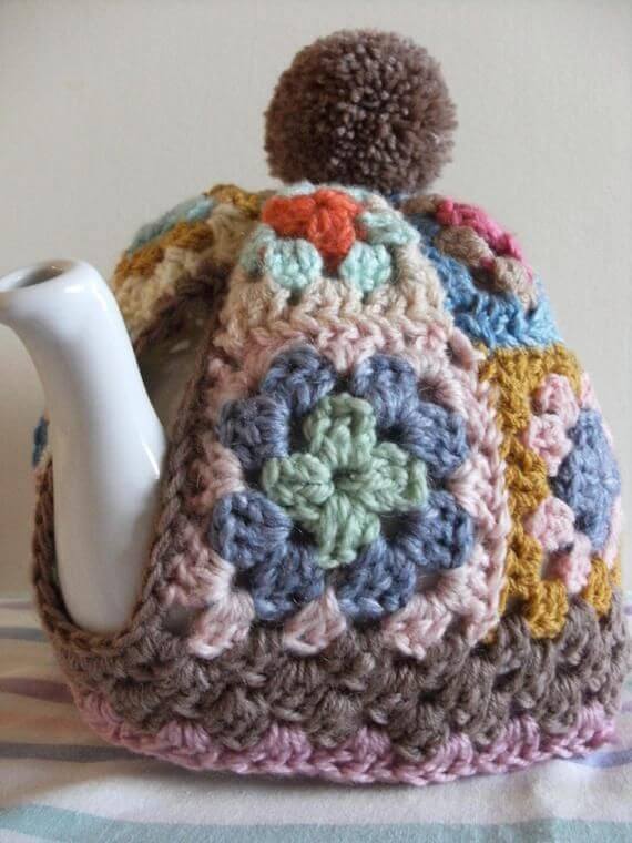 17 Crochet Knit Tea Cozy Free Patterns For