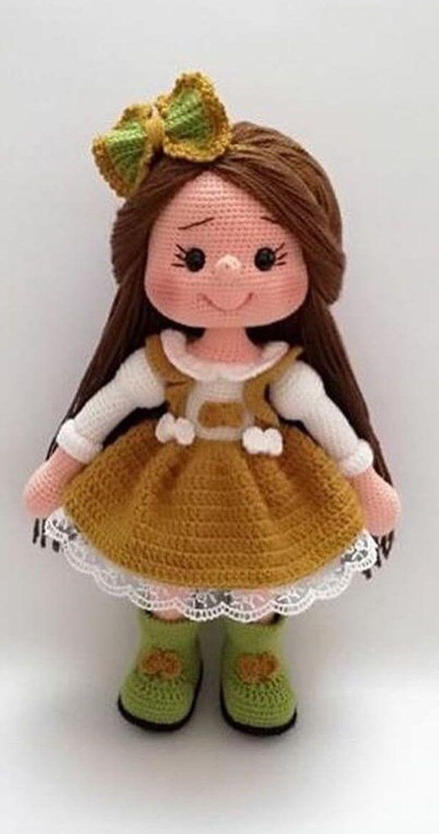 Joy Amigurumi Girl Doll Crochet Pattern Pdf Doll Making Doll And Model Making