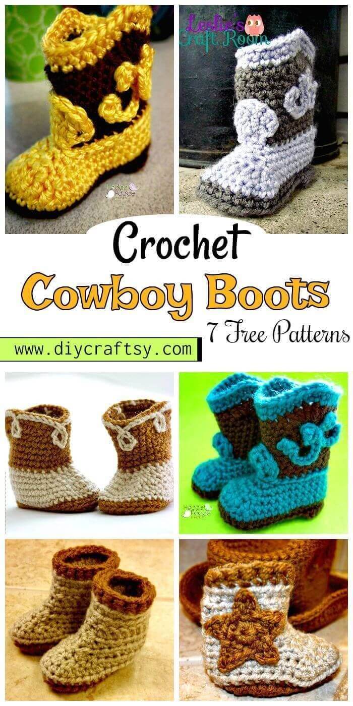 cowboy booties crochet pattern