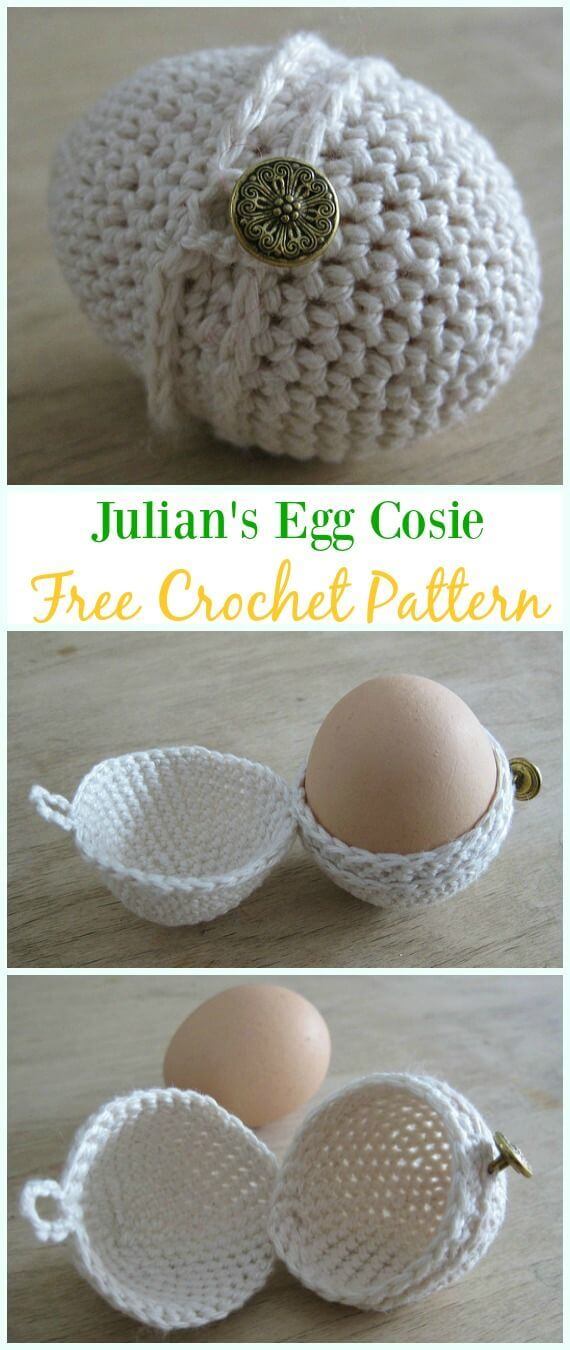 11 Crochet Easter Egg Cozy Cover & Holder Free Patterns