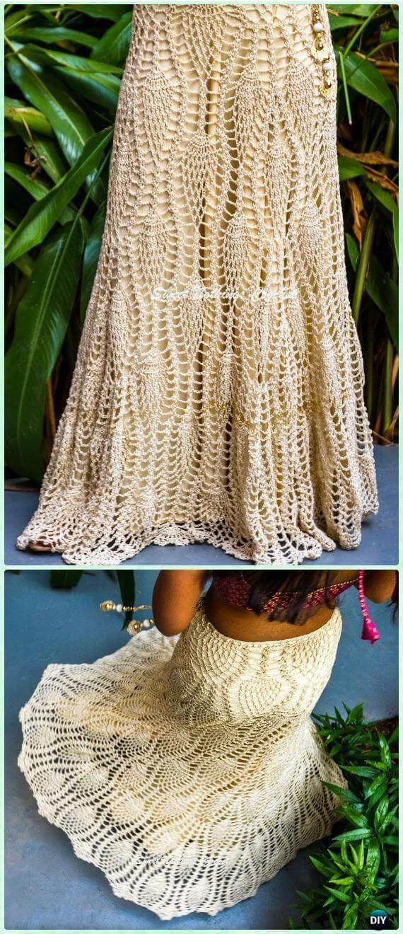 20 Crochet Women Skirt Free Patterns For