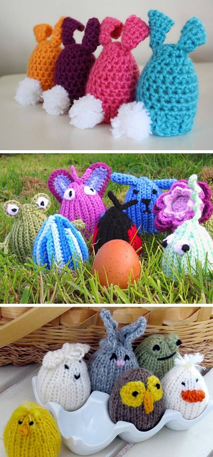 11 Crochet Easter Egg Cozy Cover & Holder Free Patterns