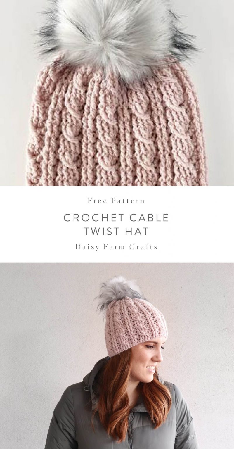 20 Crochet Cable Hat Free Pattern Home and Garden Digest