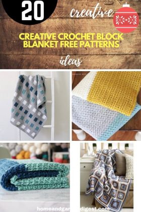 20+ Creative Crochet Block Blanket Free Patterns (With Tutorials)