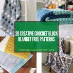 20+ Creative Crochet Block Blanket Free Patterns (With Tutorials)