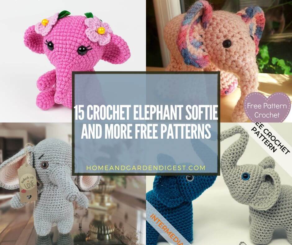 Elephant Crochet Elephant Miniature Elephant Artist Elephant Kamilakw 