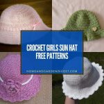 15 Crochet Girls Sun Hat Free Patterns