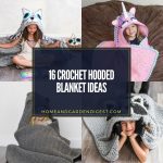 16 Crochet Hooded Blanket Ideas