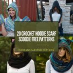 20 Crochet Hoodie Scarf Scoodie Free Patterns