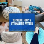 20 Crochet Poofs & Ottoman Free Pattern