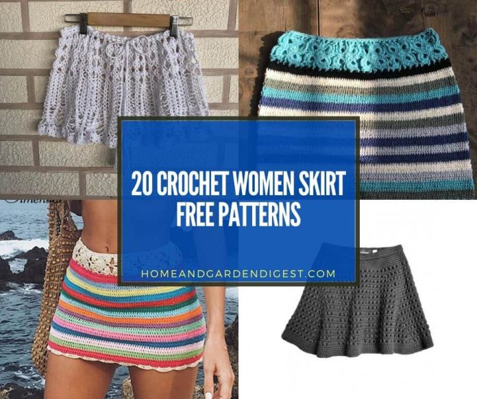 20 Crochet Women Skirt Free Patterns For 2021