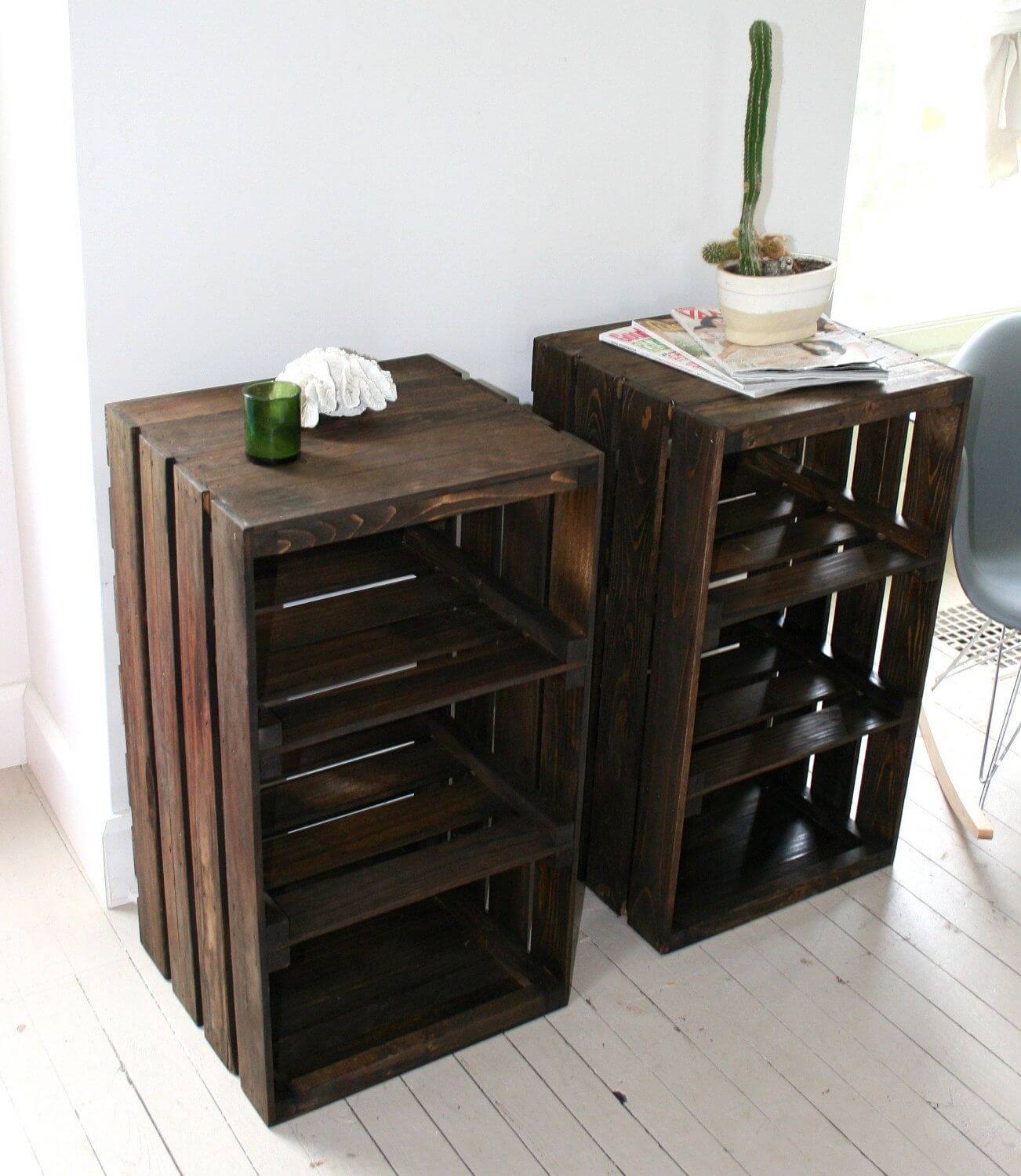 20 DIY Wood Crate Furniture Ideas & Projects For