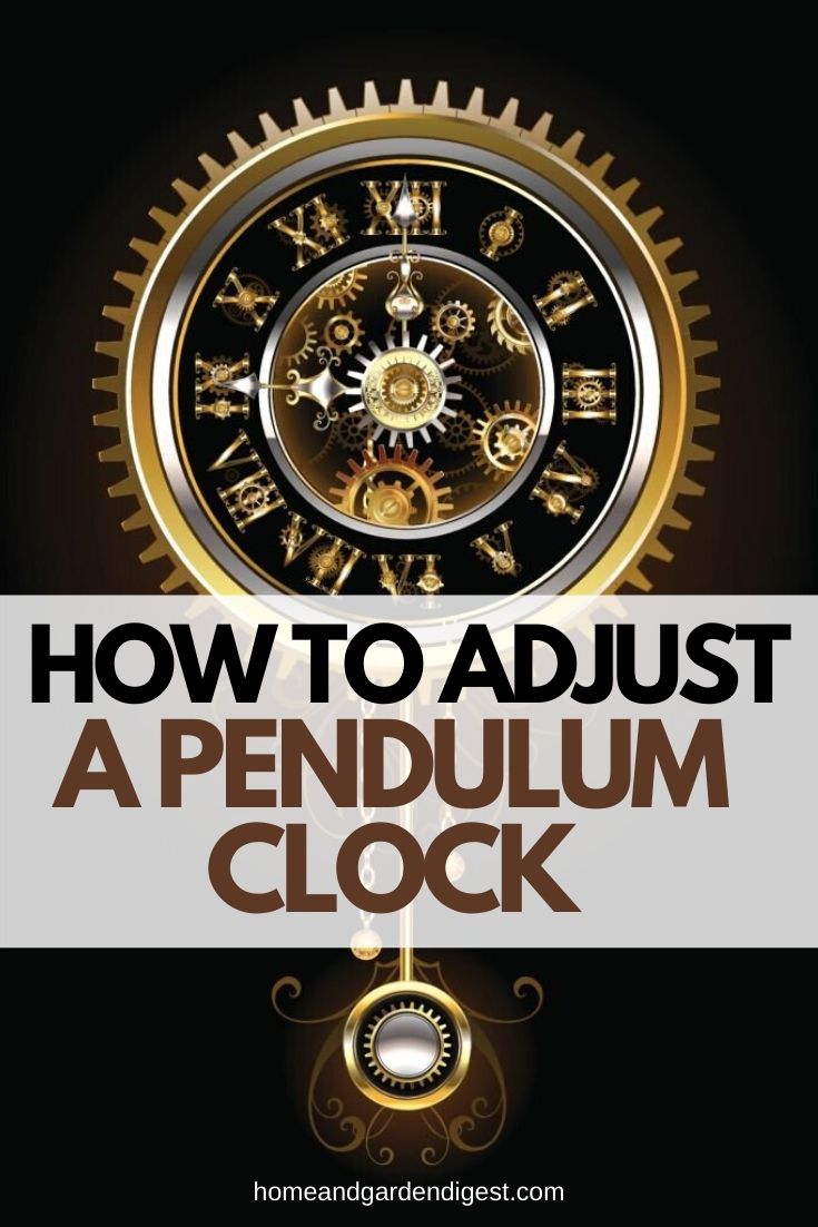 How to adjust a pendulum clock