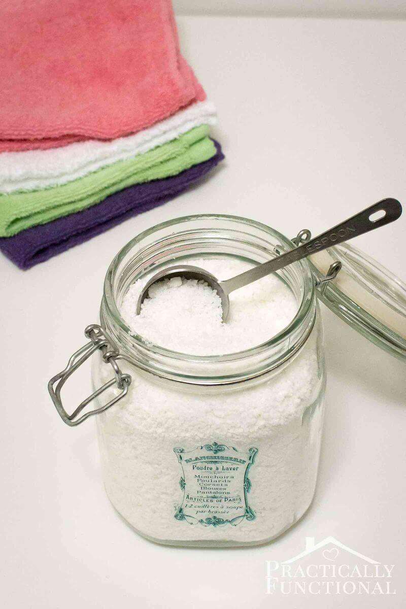 Make your own detergent instead of using chemicals