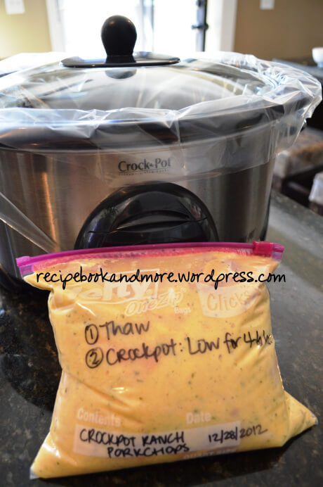 Three ingredient Crock Pot Ranch Pork Chops