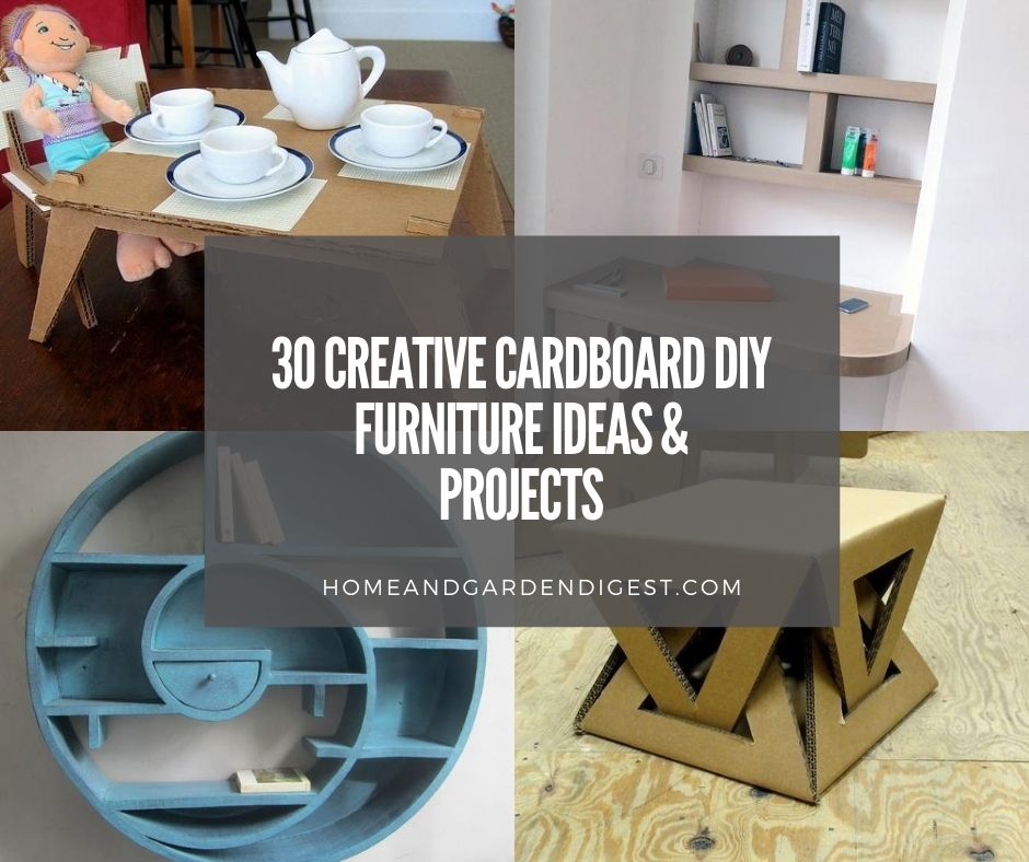 Creative Diy Cardboard Furniture Ideas, Make Cardboard Coffee Table